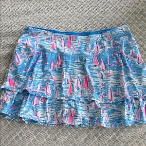 Lilly Pulitzer Blue and Pink Mini Skort